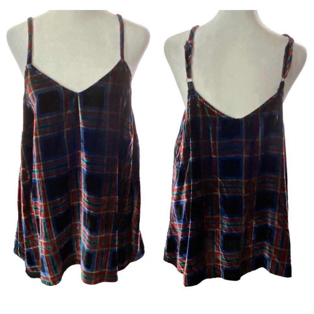 TORRID Women Velvet Cami Top‎ Cropped Sophie Tank Swing Size 0/L Black 2-5